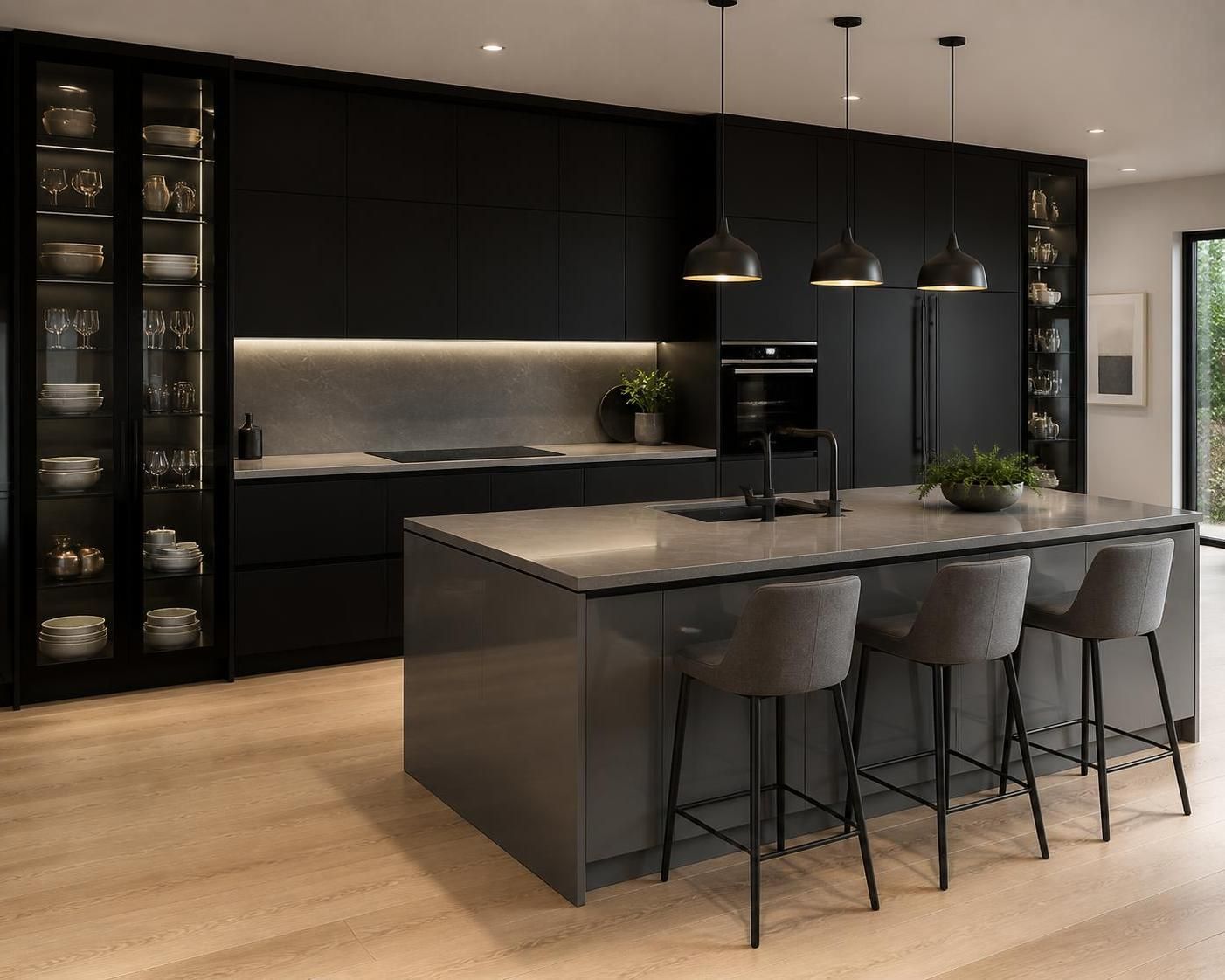 Graphite Room — Super Black® Dunblane Grey® Pietra Tempesta